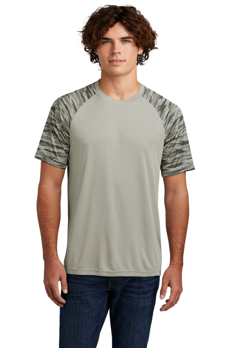 Load image into Gallery viewer, Sport-Tek Drift Camo Colorblock Tee ST376
