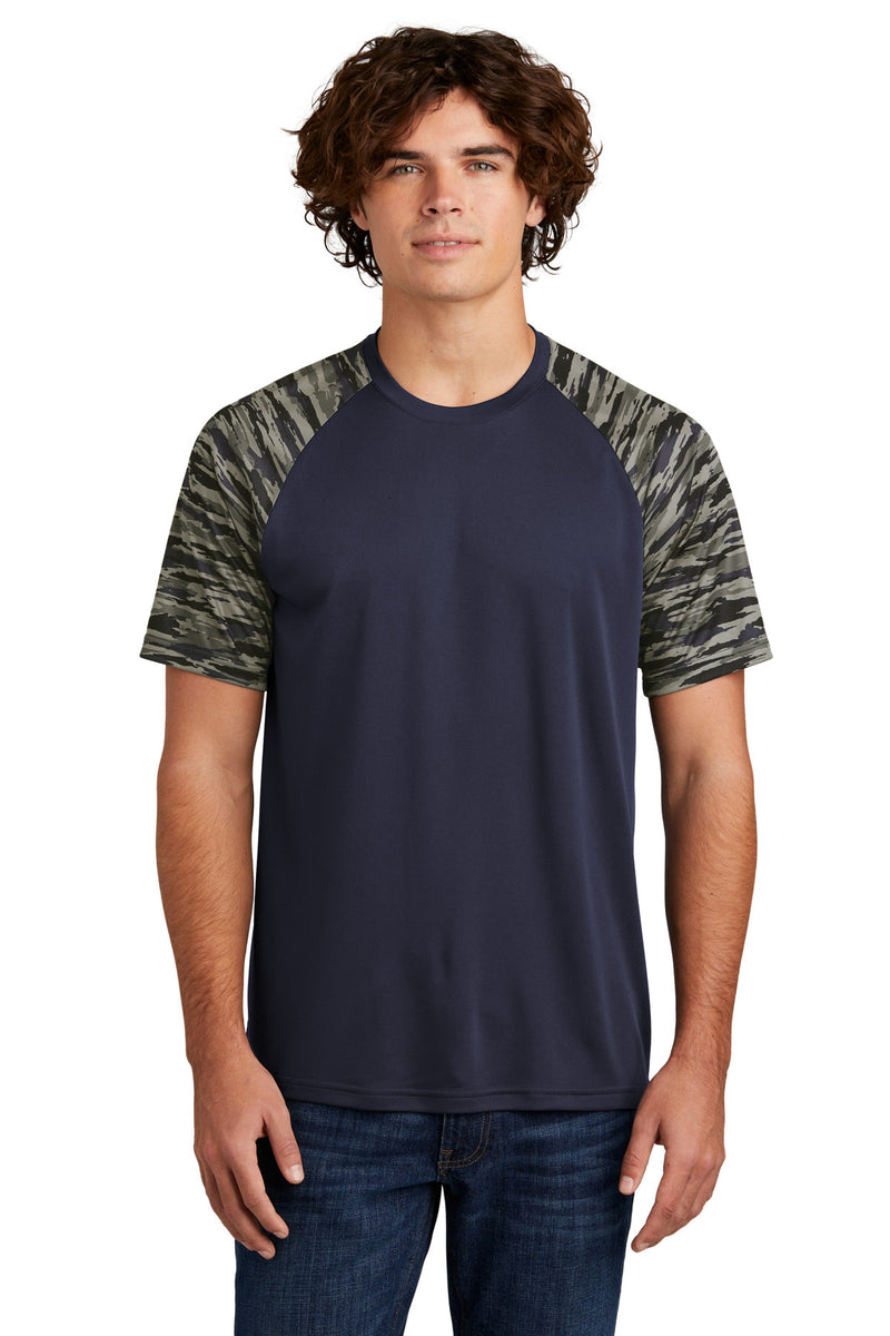 Load image into Gallery viewer, Sport-Tek Drift Camo Colorblock Tee ST376
