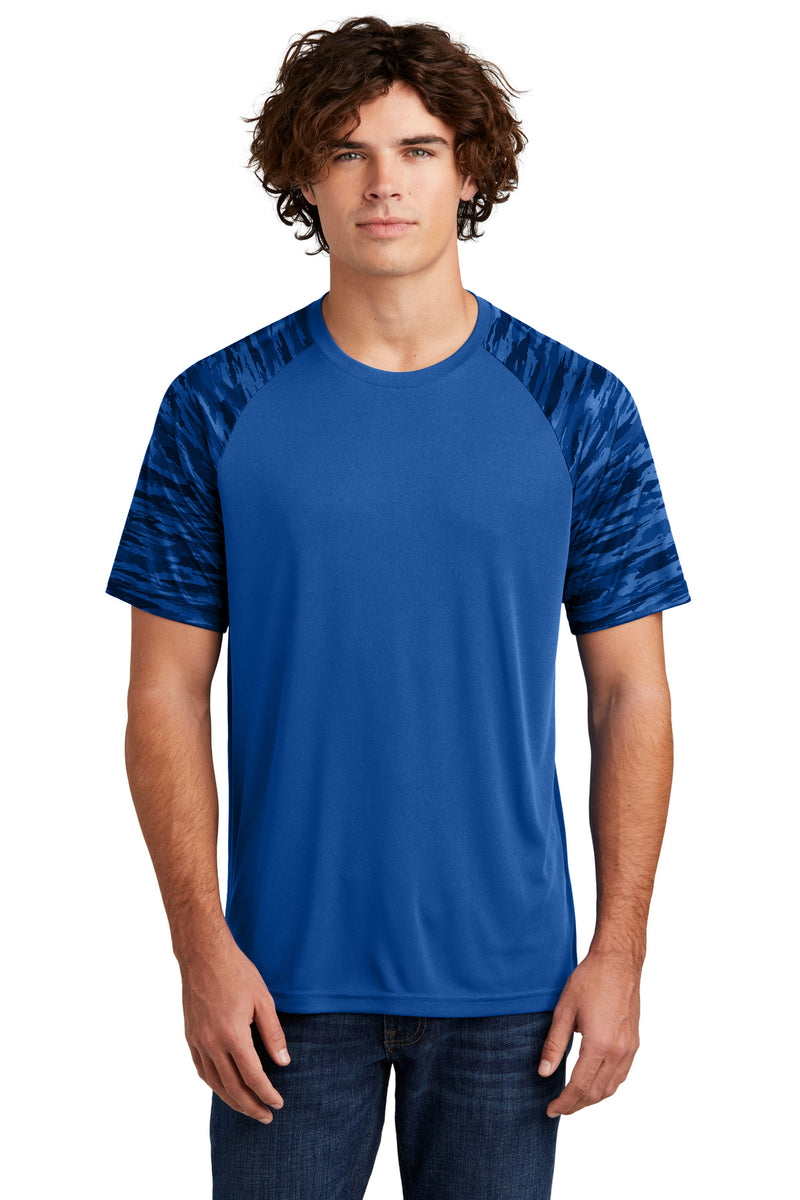 Load image into Gallery viewer, Sport-Tek Drift Camo Colorblock Tee ST376
