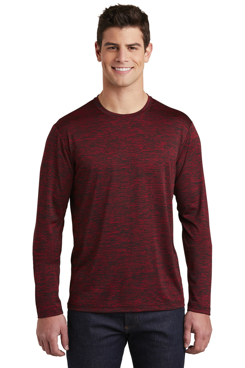 Load image into Gallery viewer, Sport-Tek  PosiCharge  Long Sleeve Electric Heather Tee. ST390LS
