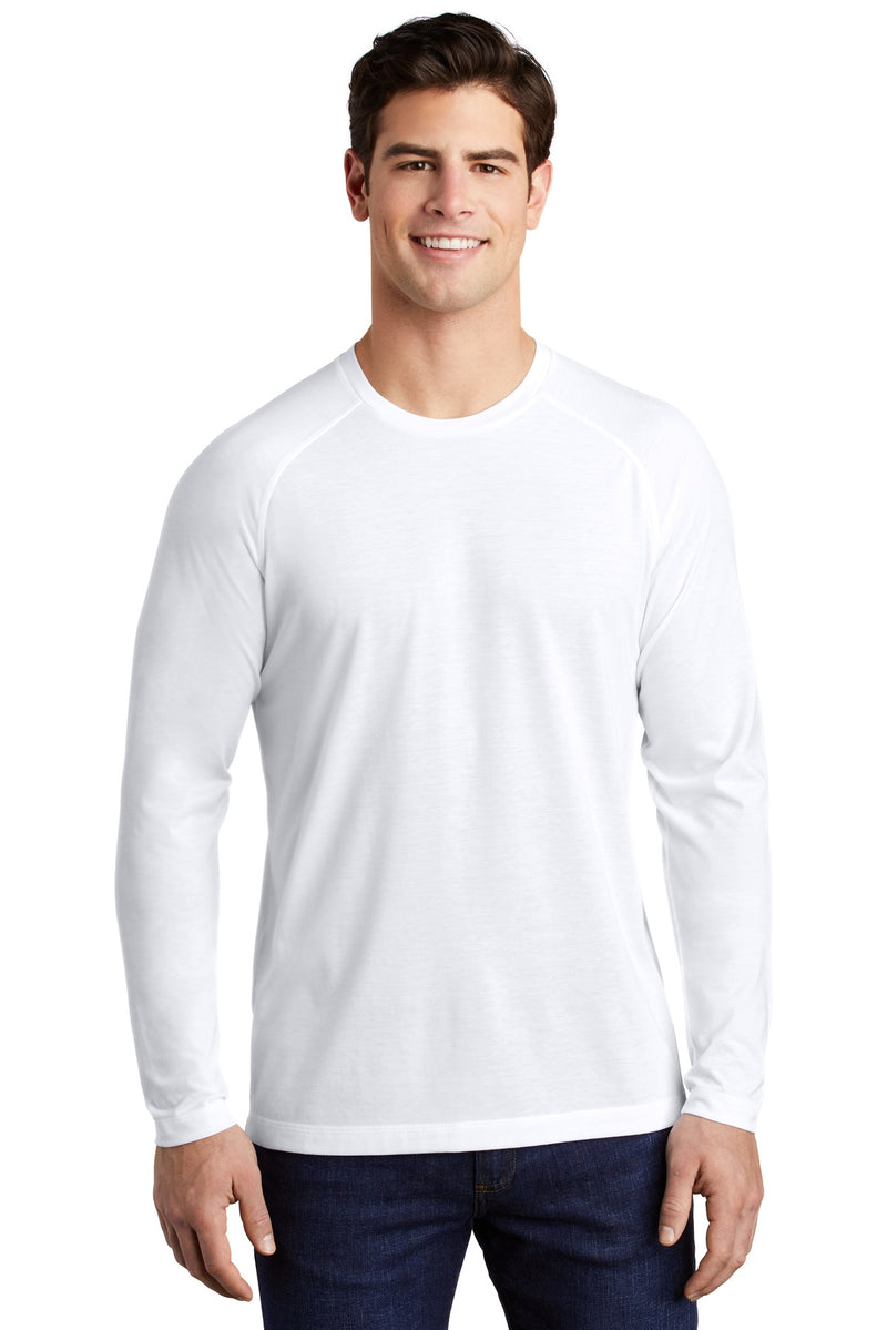 Load image into Gallery viewer, Sport-Tek  PosiCharge  Long Sleeve Tri-Blend Wicking Raglan Tee ST400LS
