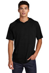 Sport-Tek  PosiCharge  Tri-Blend Wicking Short Sleeve Hoodie. ST404