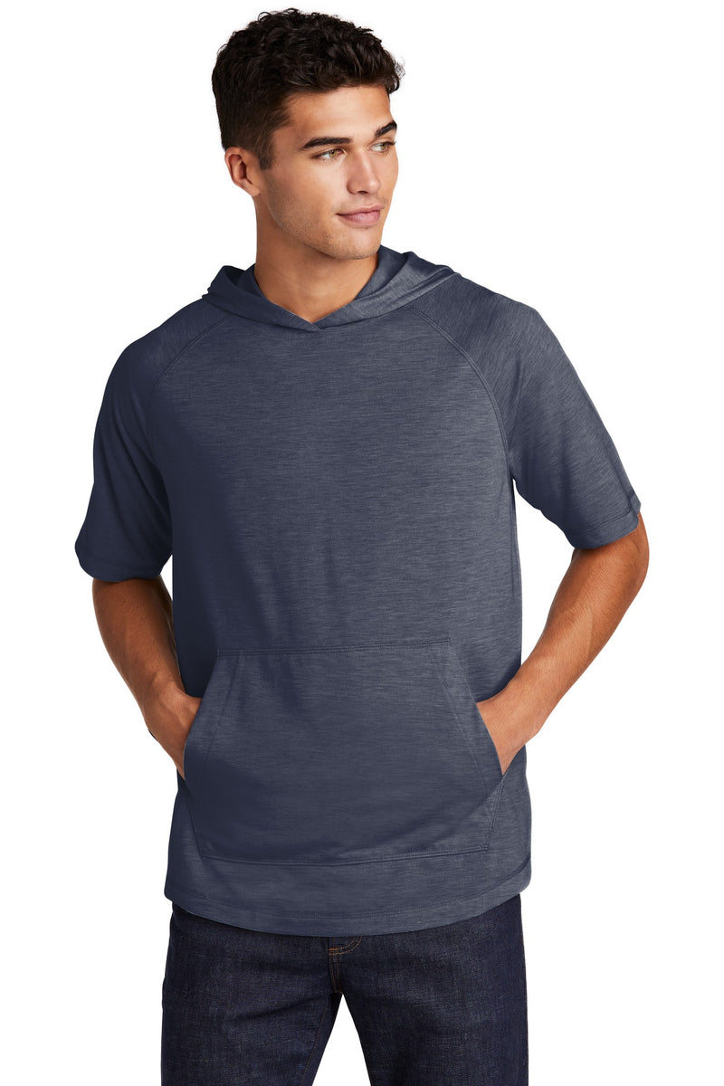 Load image into Gallery viewer, Sport-Tek  PosiCharge  Tri-Blend Wicking Short Sleeve Hoodie. ST404
