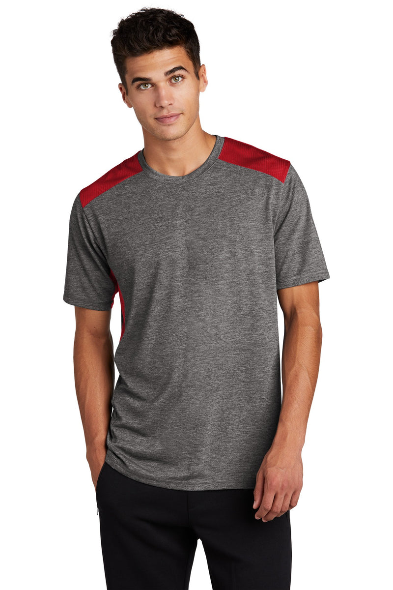 Load image into Gallery viewer, Sport-Tek  PosiCharge  Tri-Blend Wicking Draft Tee. ST410
