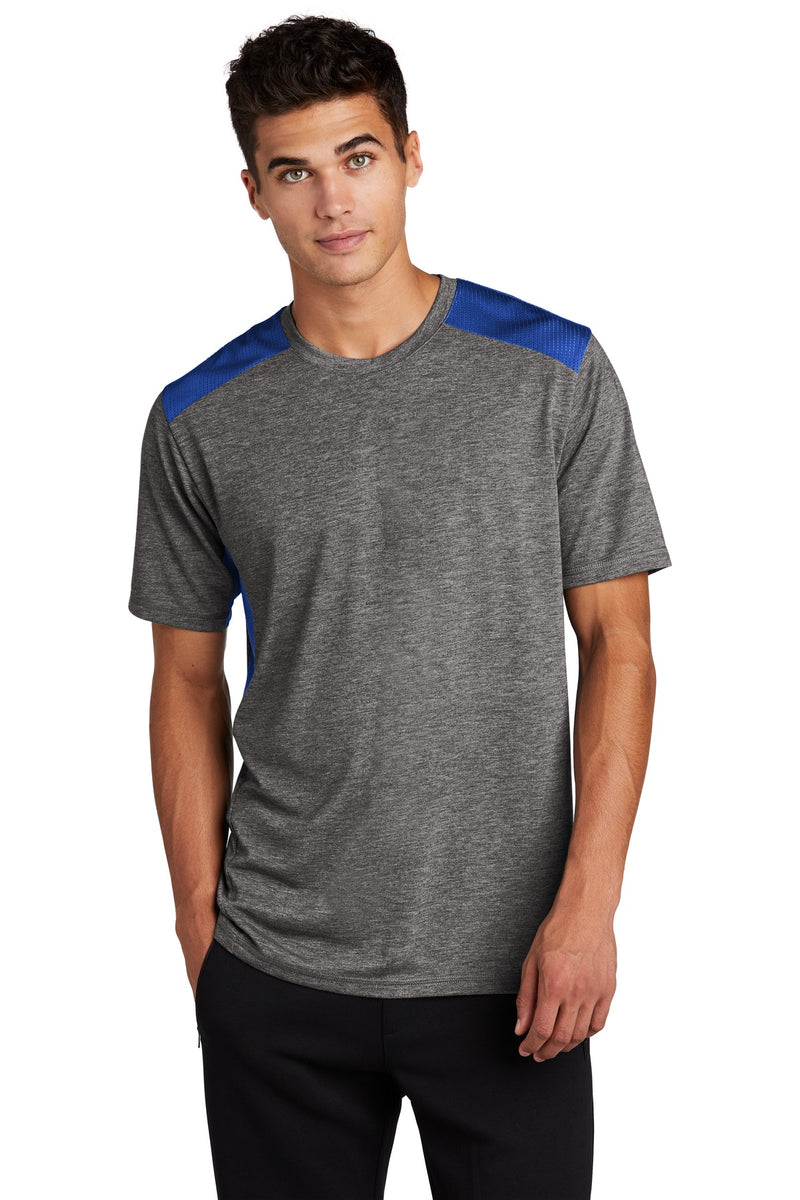 Load image into Gallery viewer, Sport-Tek  PosiCharge  Tri-Blend Wicking Draft Tee. ST410
