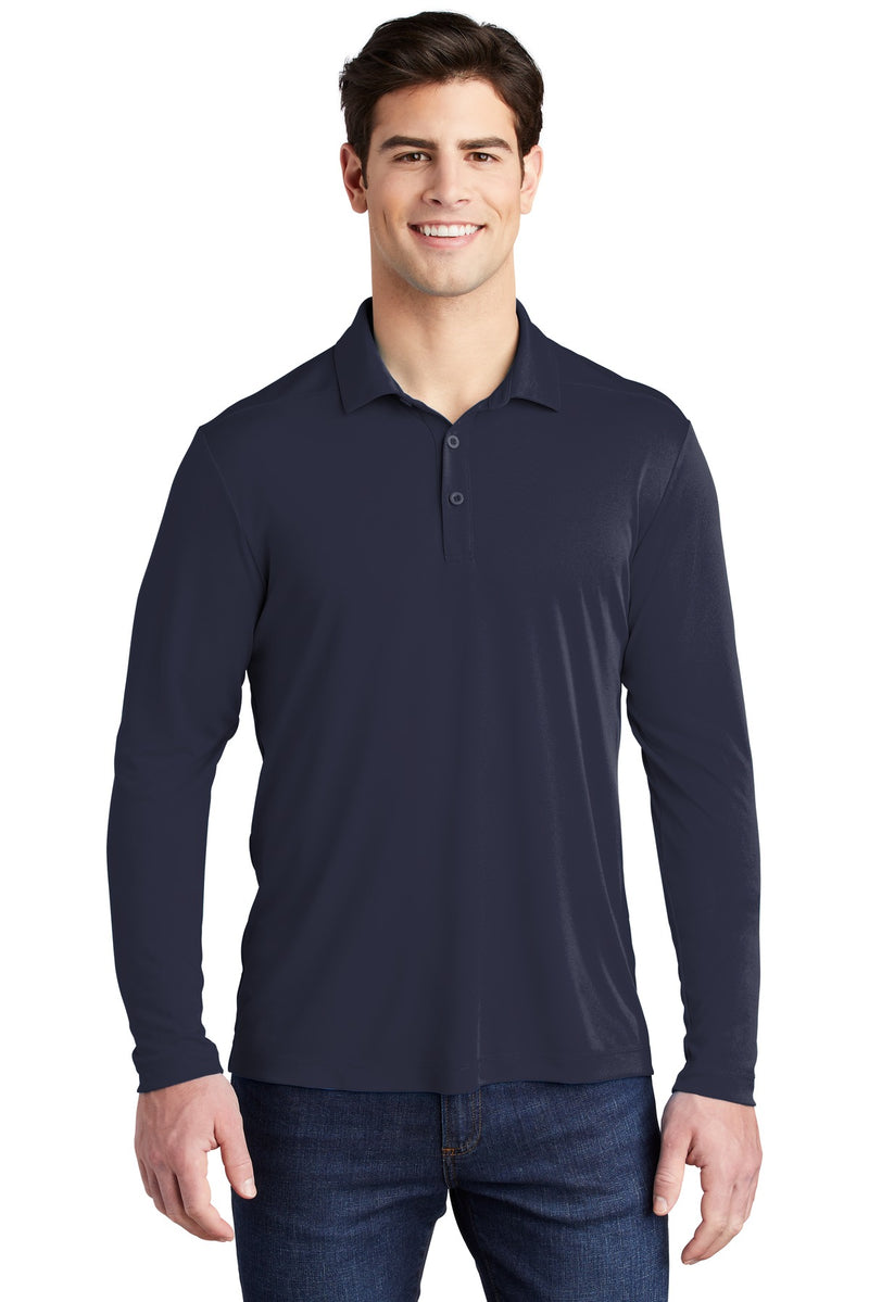 Load image into Gallery viewer, Sport-Tek   Posi-UV  Pro Long Sleeve Polo. ST520LS
