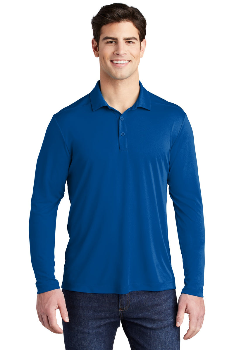 Load image into Gallery viewer, Sport-Tek   Posi-UV  Pro Long Sleeve Polo. ST520LS
