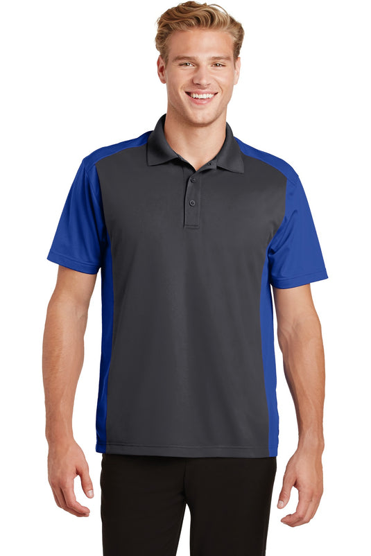 Sport-Tek Colorblock Micropique Sport-Wick Polo. ST652
