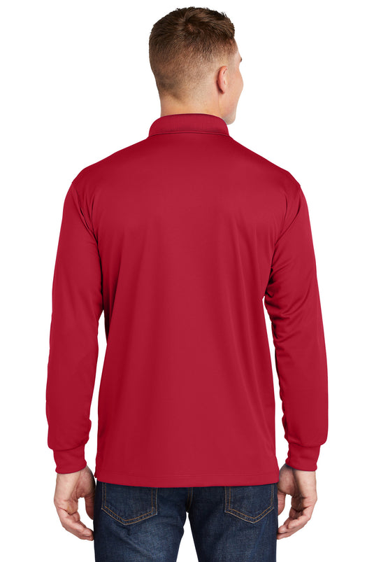 Sport-Tek Long Sleeve Micropique Sport-Wick Polo. ST657