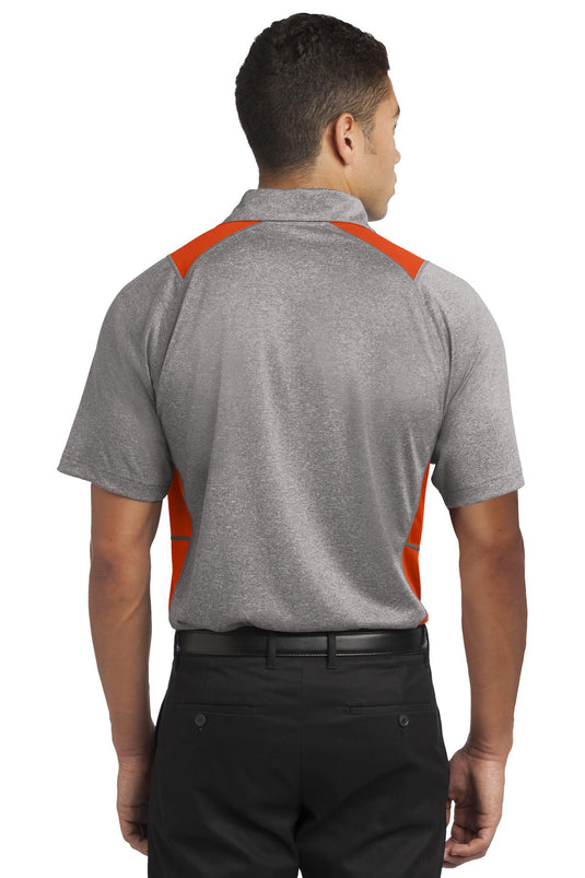 Sport-Tek Heather Colorblock Contender Polo. ST665