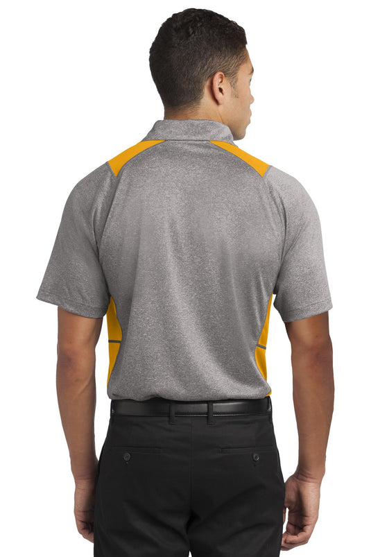 Sport-Tek Heather Colorblock Contender Polo. ST665