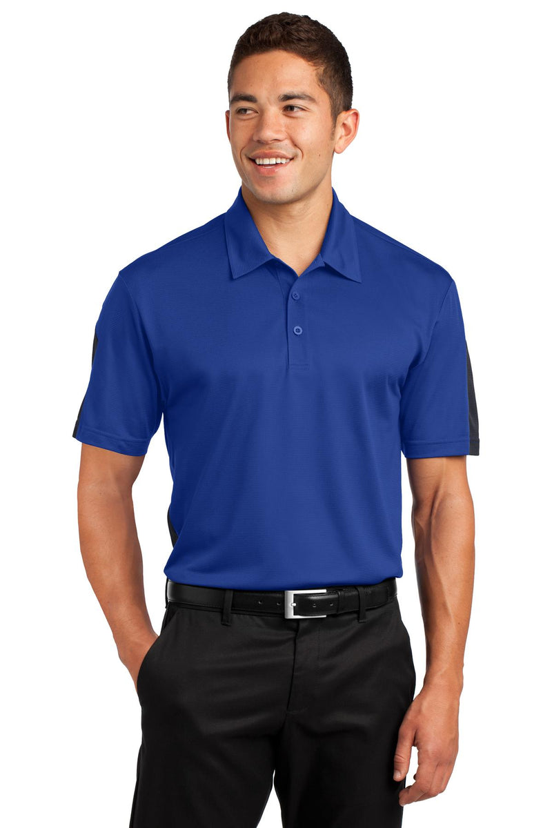 Load image into Gallery viewer, Sport-Tek PosiCharge Active Textured Colorblock Polo. ST695

