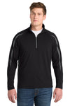 Sport-Tek Sport-Wick Stretch 1/2-Zip Colorblock Pullover. ST851