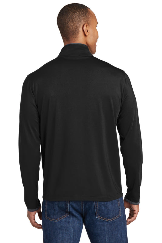 Sport-Tek Sport-Wick Stretch Contrast Full-Zip Jacket.  ST853