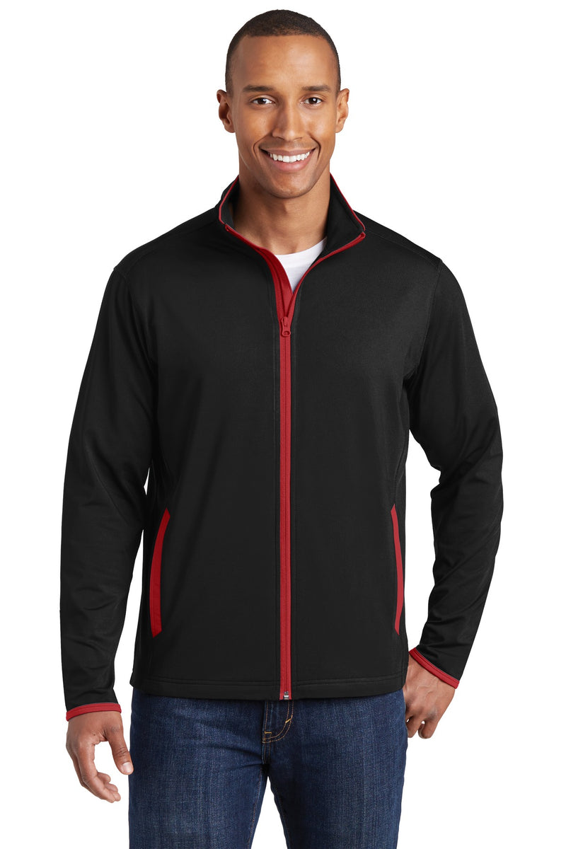 Load image into Gallery viewer, Sport-Tek Sport-Wick Stretch Contrast Full-Zip Jacket.  ST853
