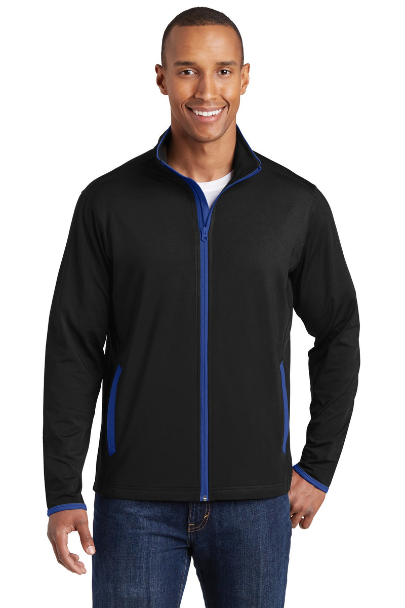 Load image into Gallery viewer, Sport-Tek Sport-Wick Stretch Contrast Full-Zip Jacket.  ST853
