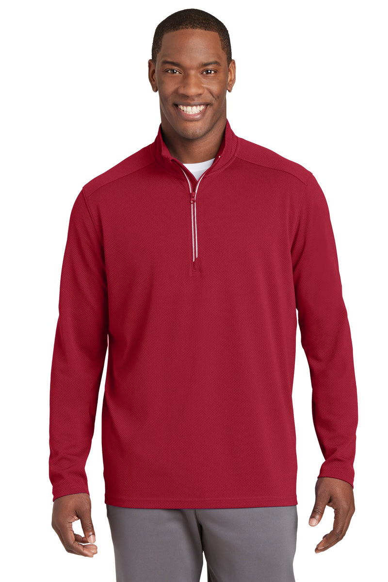 Load image into Gallery viewer, Sport-Tek Sport-Wick Textured 1/4-Zip Pullover.  ST860

