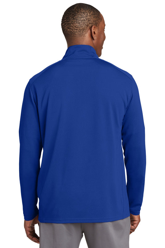 Sport-Tek Sport-Wick Textured 1/4-Zip Pullover.  ST860