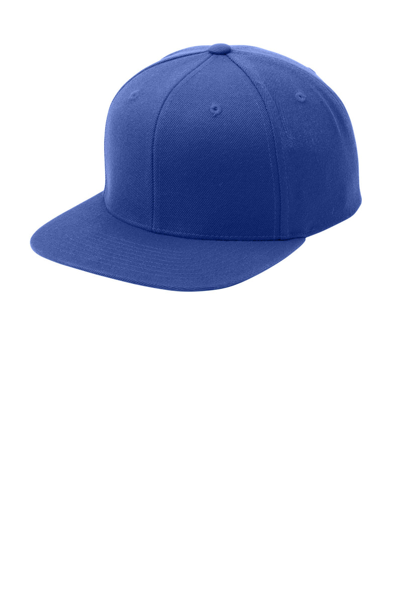 Load image into Gallery viewer, Sport-Tek YP Classics Flat Bill Snapback Cap. STC19
