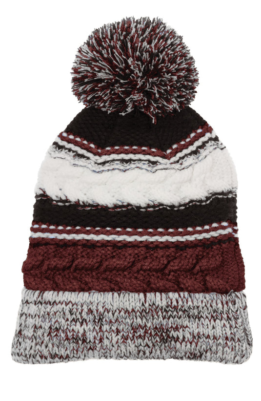 Sport-Tek Pom Pom Team Beanie. STC21