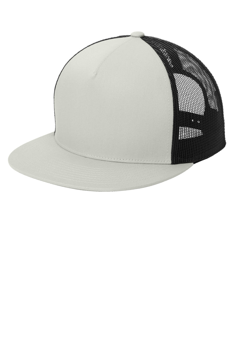 Load image into Gallery viewer, Sport-Tek YP Classics  5-Panel Classic Trucker Mesh Back Cap. STC38
