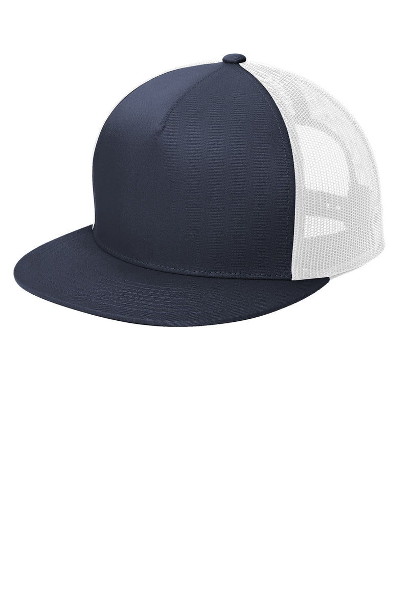 Load image into Gallery viewer, Sport-Tek YP Classics  5-Panel Classic Trucker Mesh Back Cap. STC38
