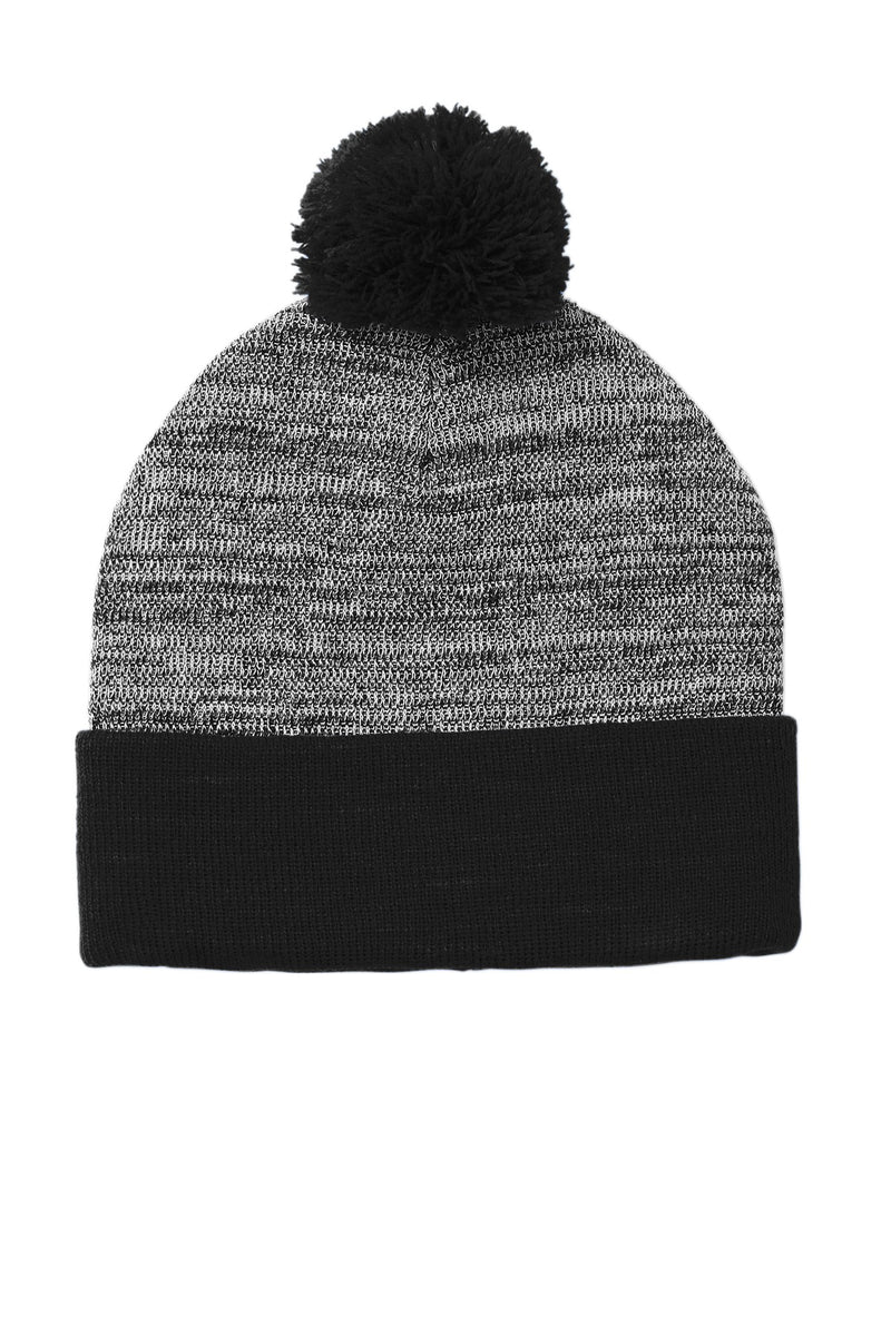 Load image into Gallery viewer, Sport-Tek  Heather Pom Pom Beanie STC41

