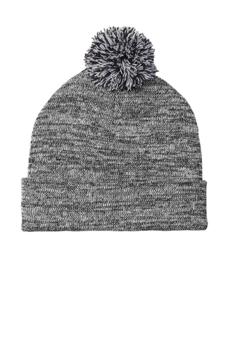 Load image into Gallery viewer, Sport-Tek  Heather Pom Pom Beanie STC41
