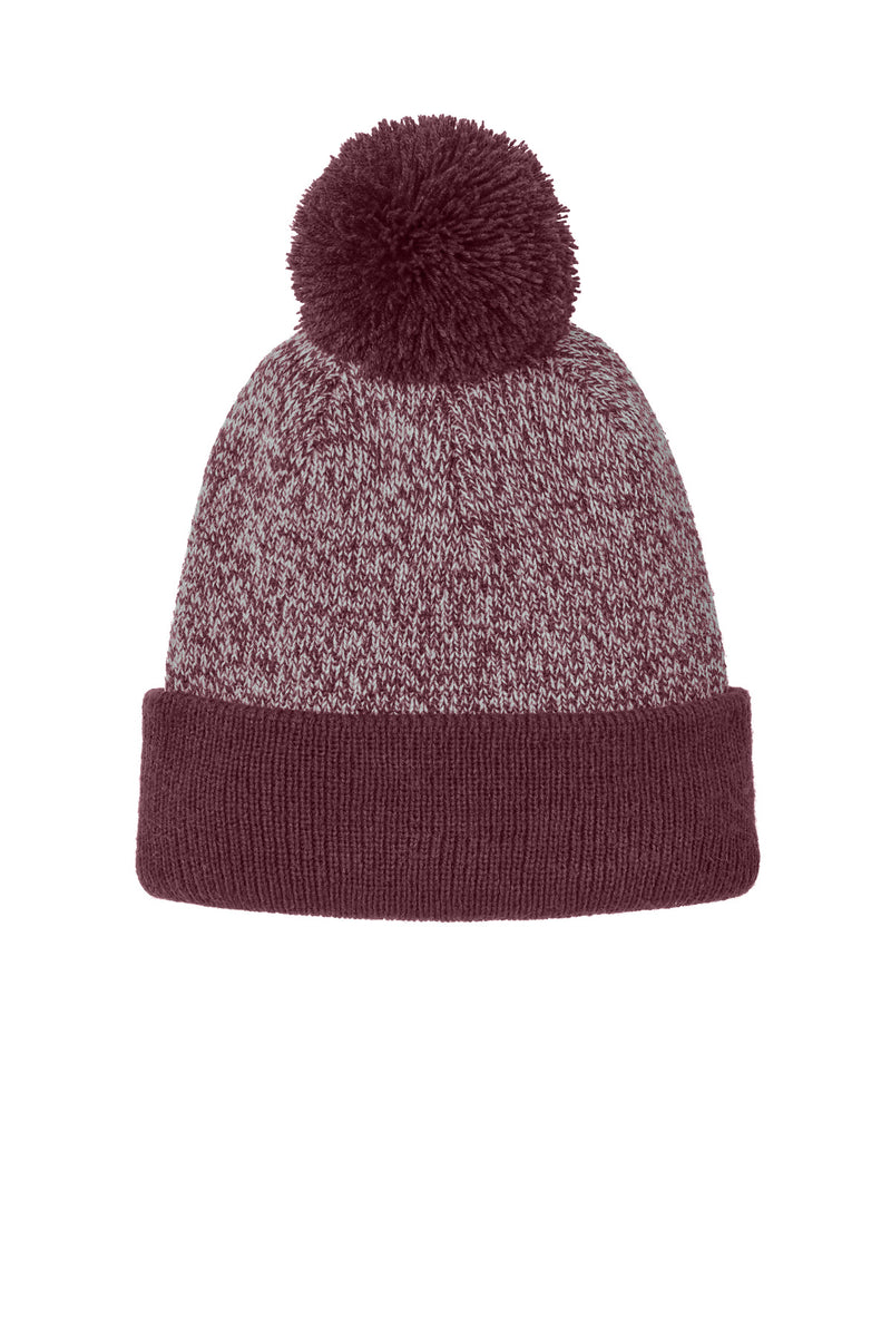 Load image into Gallery viewer, Sport-Tek Halftime Heather Pom Beanie STC68
