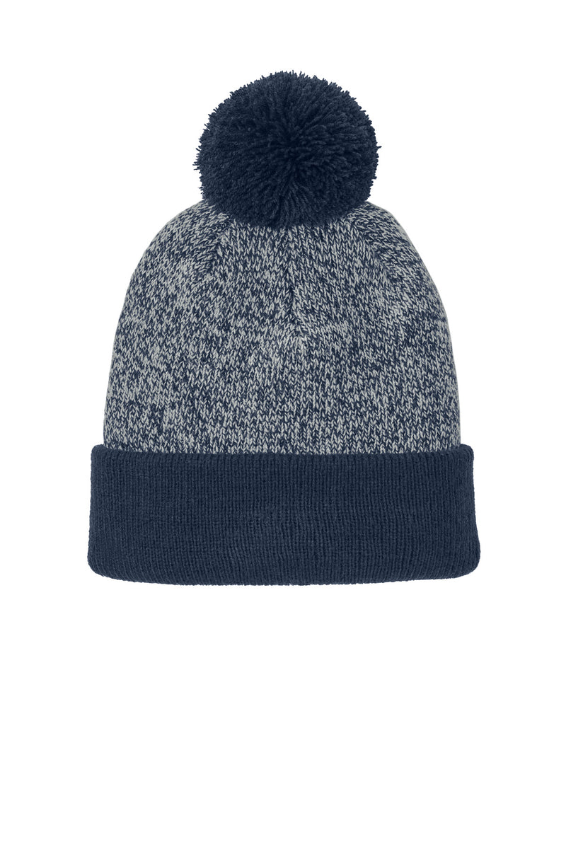 Load image into Gallery viewer, Sport-Tek Halftime Heather Pom Beanie STC68
