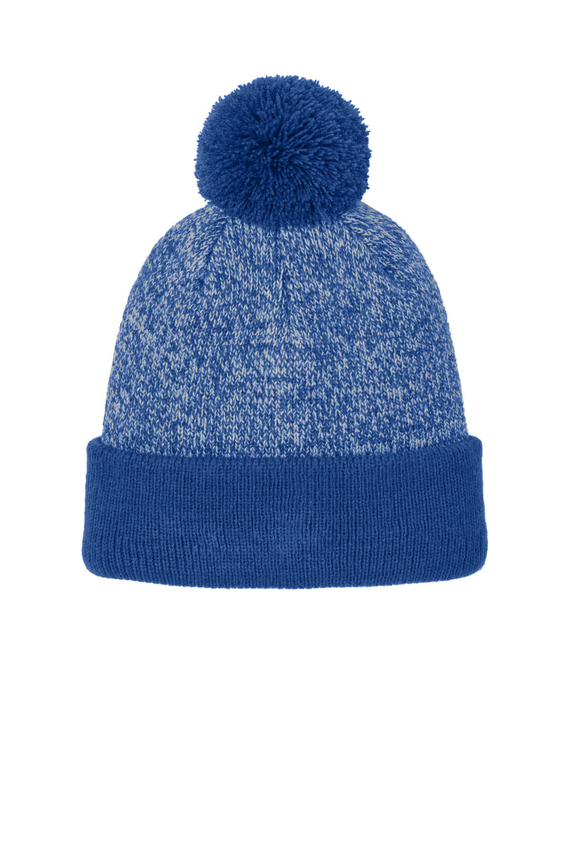 Load image into Gallery viewer, Sport-Tek Halftime Heather Pom Beanie STC68
