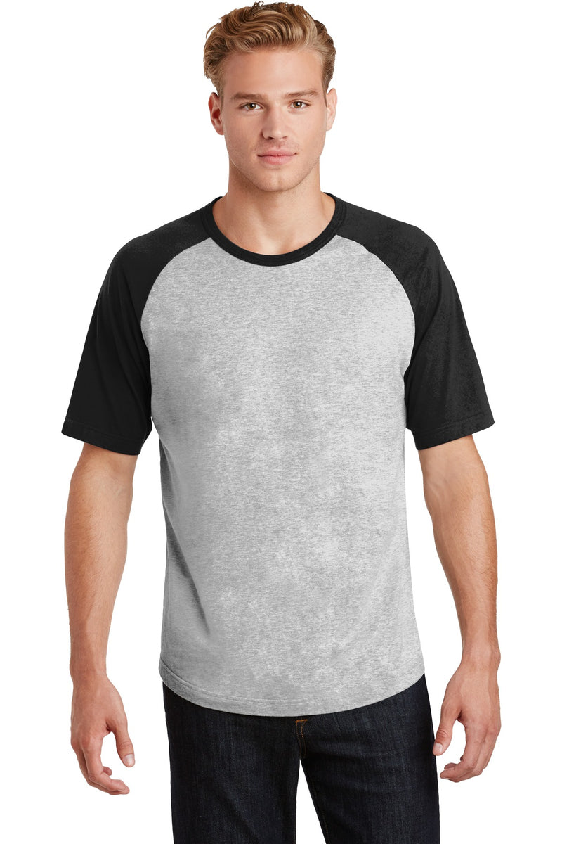 Load image into Gallery viewer, Sport-Tek Short Sleeve Colorblock Raglan Jersey. T201
