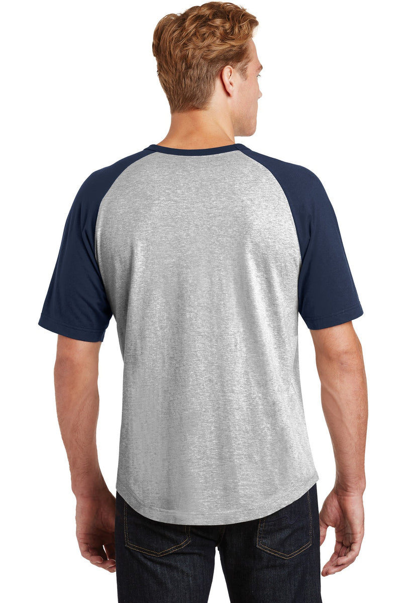 Load image into Gallery viewer, Sport-Tek Short Sleeve Colorblock Raglan Jersey. T201

