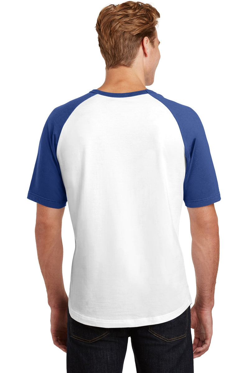 Load image into Gallery viewer, Sport-Tek Short Sleeve Colorblock Raglan Jersey. T201
