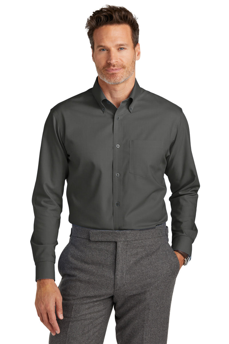 Load image into Gallery viewer, Brooks Brothers Tall Wrinkle-Free Stretch Nailhead Shirt TBB18002

