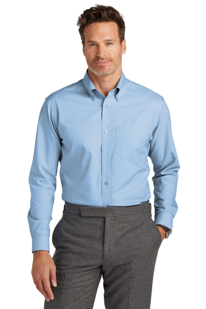 Load image into Gallery viewer, Brooks Brothers Tall Wrinkle-Free Stretch Nailhead Shirt TBB18002
