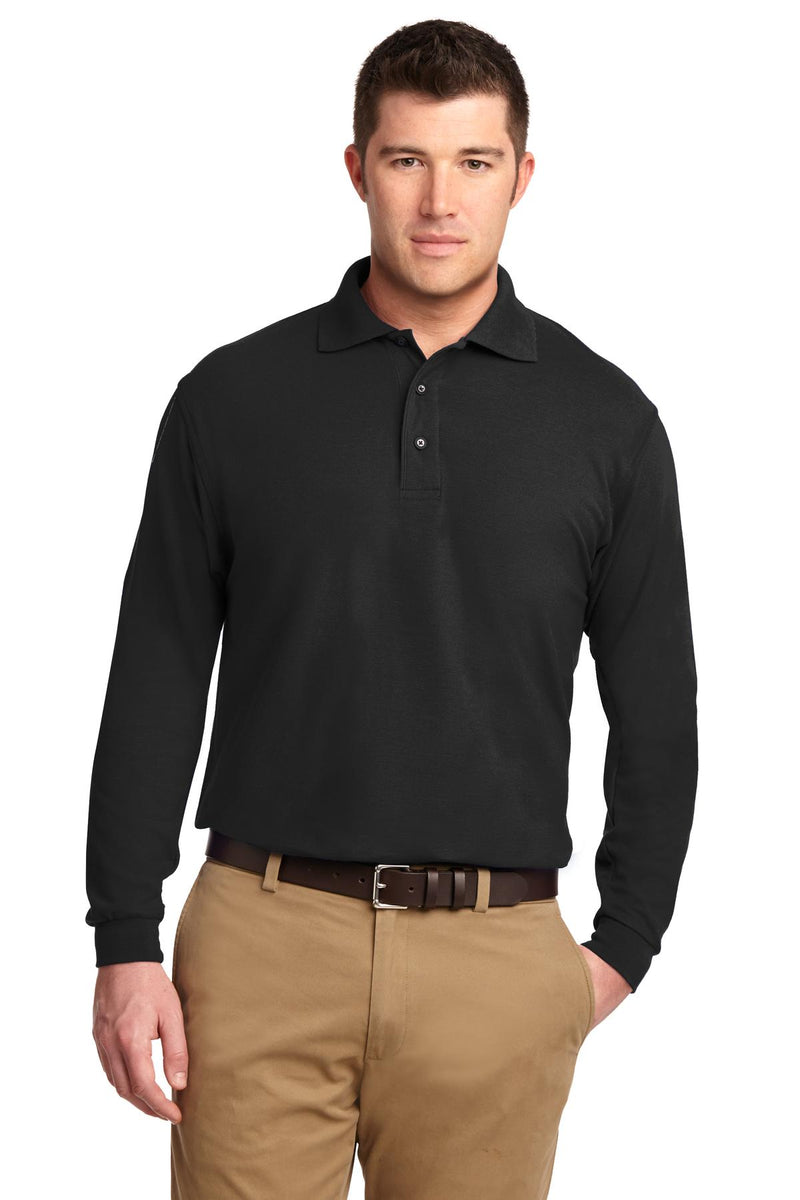 Load image into Gallery viewer, Port Authority Tall Silk Touch Long Sleeve Polo. TLK500LS

