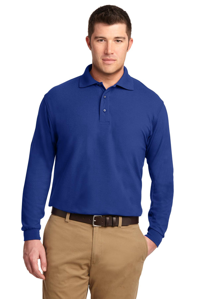 Load image into Gallery viewer, Port Authority Tall Silk Touch Long Sleeve Polo. TLK500LS
