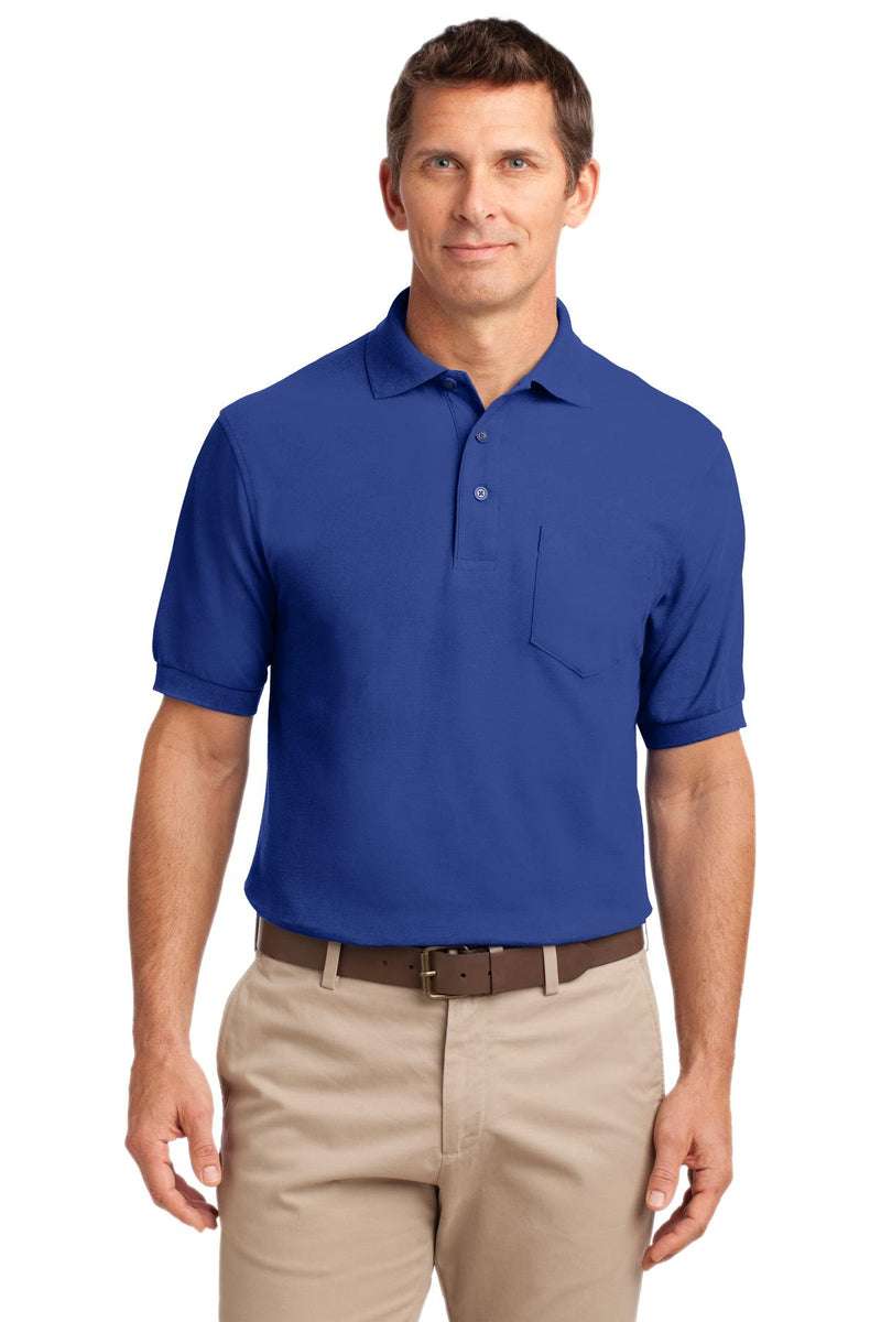Load image into Gallery viewer, Port Authority Tall Silk Touch Polo with Pocket. TLK500P
