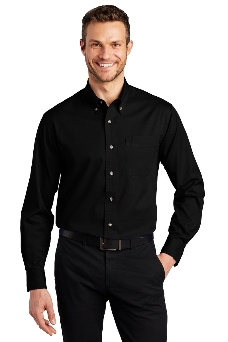 Load image into Gallery viewer, Port Authority Tall Long Sleeve Twill Shirt.  TLS600T

