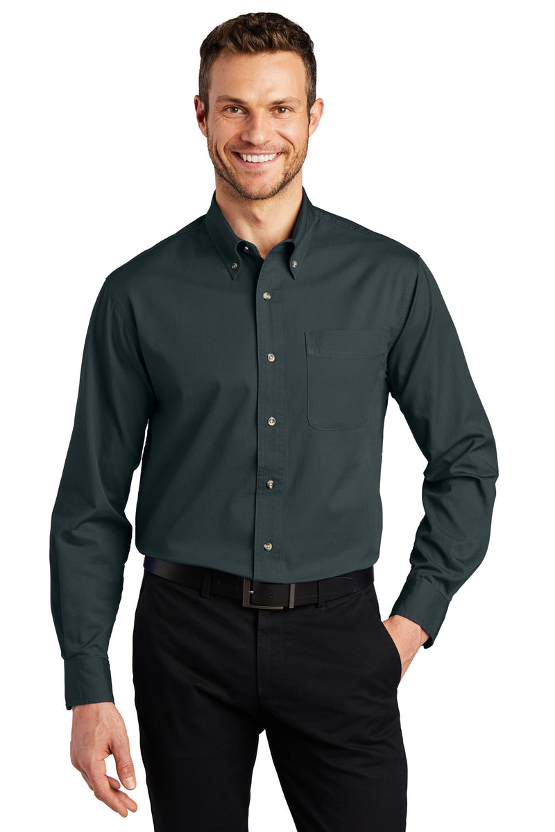 Load image into Gallery viewer, Port Authority Tall Long Sleeve Twill Shirt.  TLS600T
