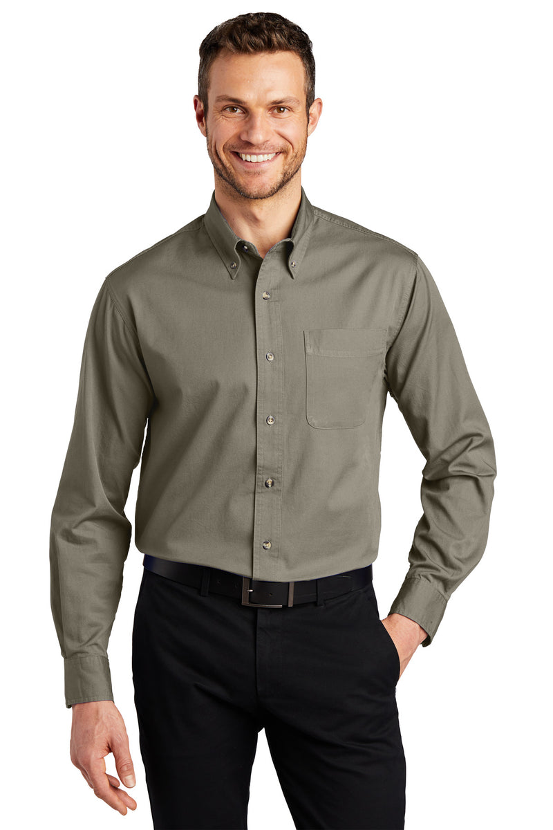 Load image into Gallery viewer, Port Authority Tall Long Sleeve Twill Shirt.  TLS600T
