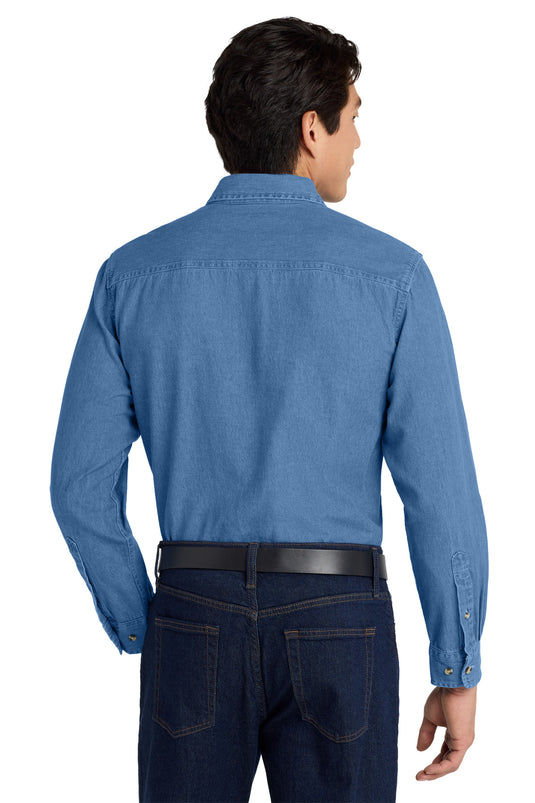 Port Authority Tall Long Sleeve Denim Shirt. TLS600