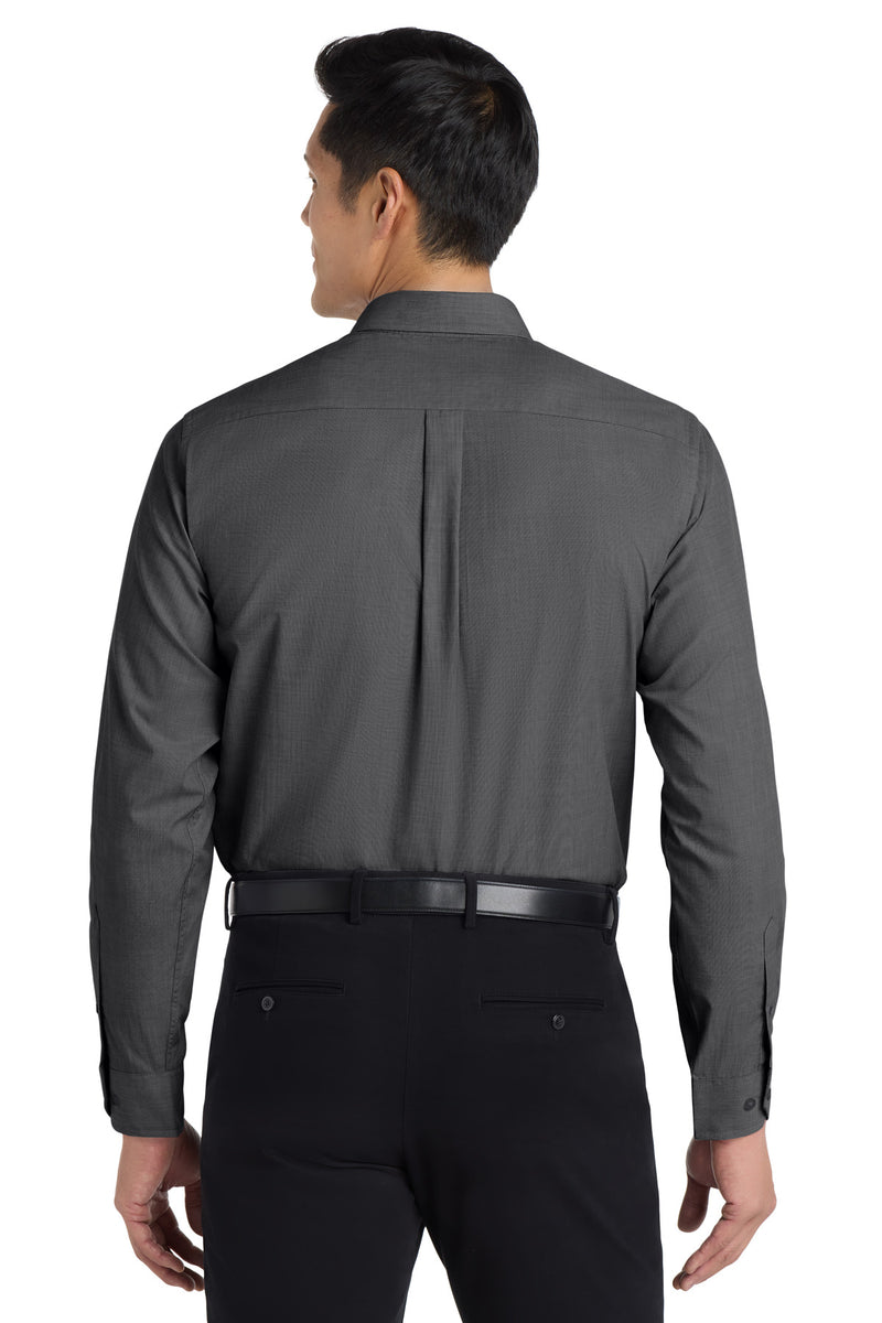 Load image into Gallery viewer, Port Authority Tall Crosshatch Easy Care Shirt. TLS640
