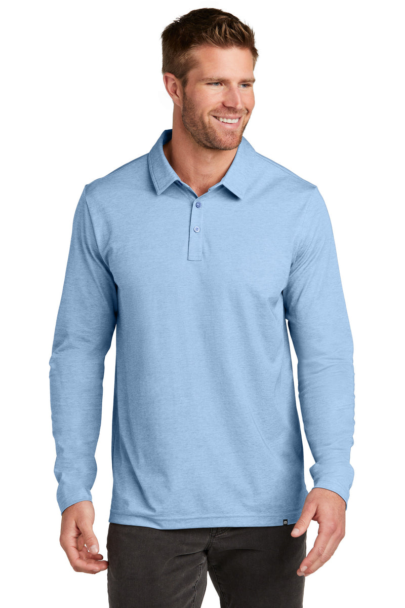 Load image into Gallery viewer, TravisMathew Oceanside Heather Long Sleeve Polo TM1MZ343

