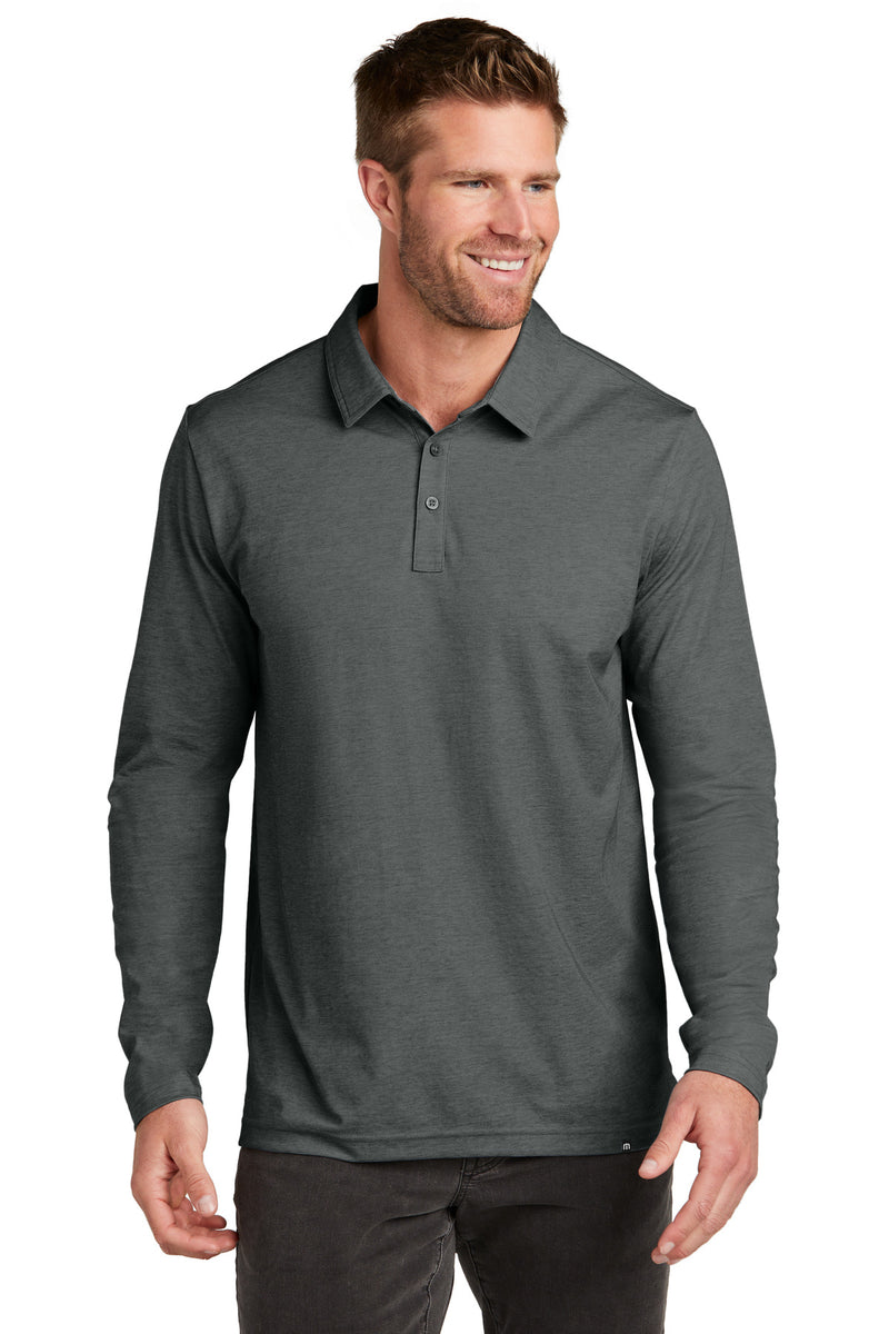 Load image into Gallery viewer, TravisMathew Oceanside Heather Long Sleeve Polo TM1MZ343
