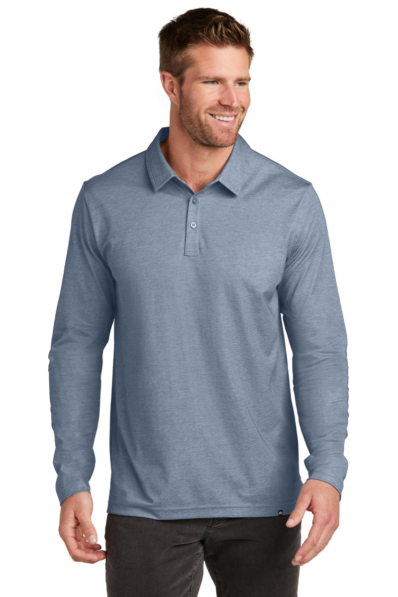Load image into Gallery viewer, TravisMathew Oceanside Heather Long Sleeve Polo TM1MZ343
