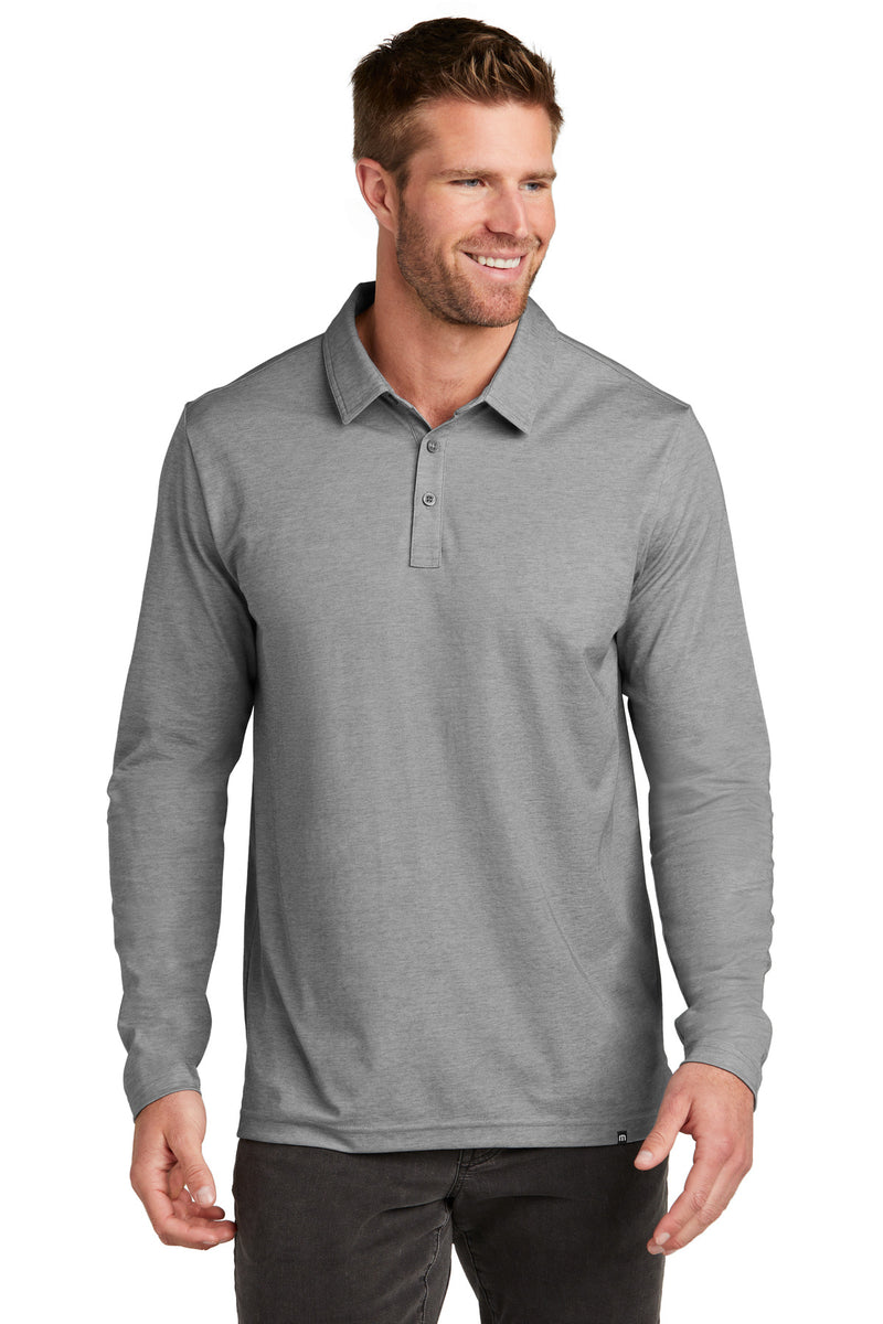 Load image into Gallery viewer, TravisMathew Oceanside Heather Long Sleeve Polo TM1MZ343
