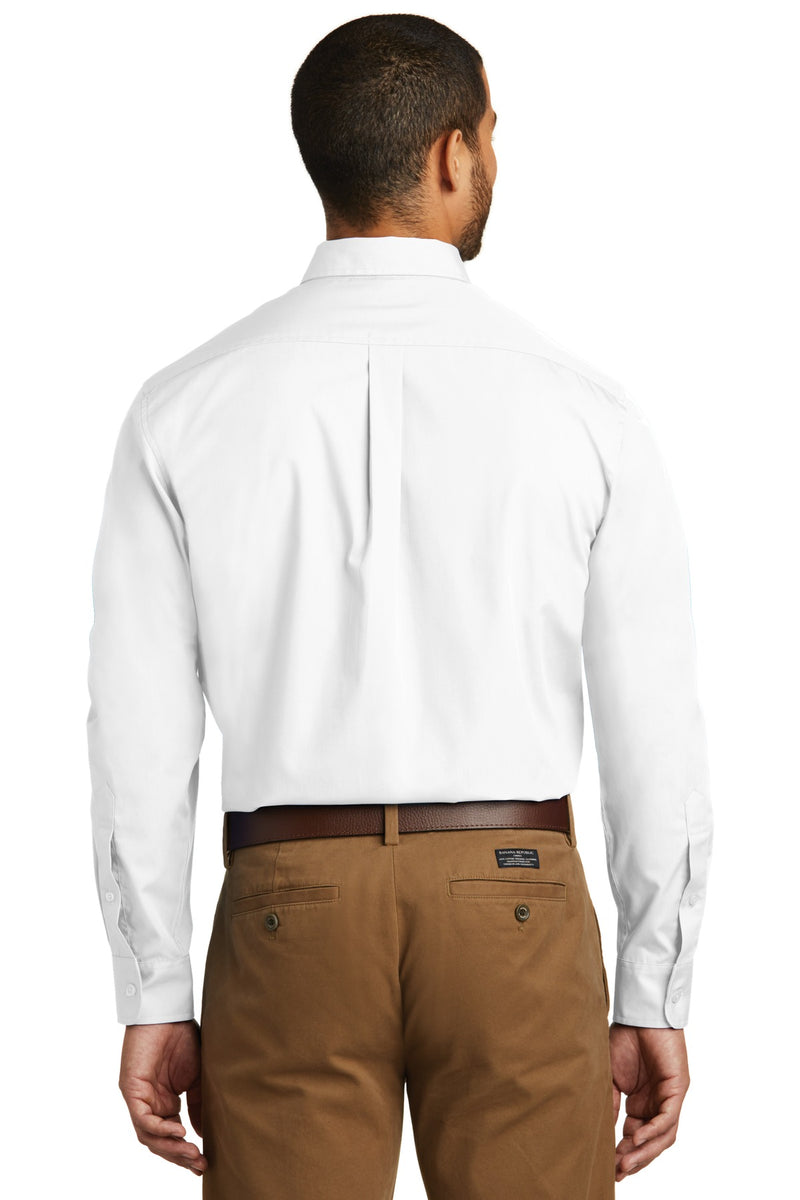 Load image into Gallery viewer, Port Authority Tall Long Sleeve Carefree Poplin Shirt. TW100
