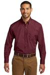 Port Authority W100 | Woven Shirt | Long Sleeve Carefree Poplin